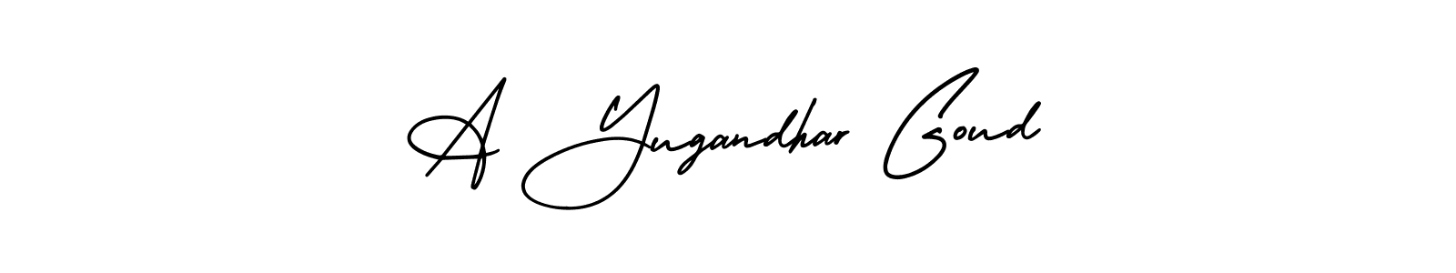 You can use this online signature creator to create a handwritten signature for the name A Yugandhar Goud. This is the best online autograph maker. A Yugandhar Goud signature style 3 images and pictures png