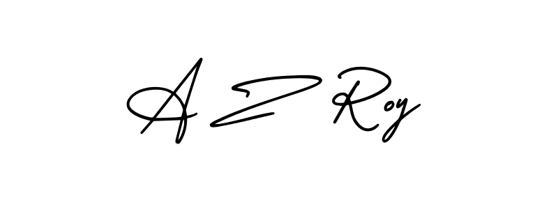 Also we have A Z  Roy name is the best signature style. Create professional handwritten signature collection using AmerikaSignatureDemo-Regular autograph style. A Z  Roy signature style 3 images and pictures png