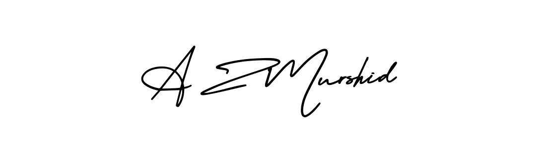 How to make A Z Murshid signature? AmerikaSignatureDemo-Regular is a professional autograph style. Create handwritten signature for A Z Murshid name. A Z Murshid signature style 3 images and pictures png