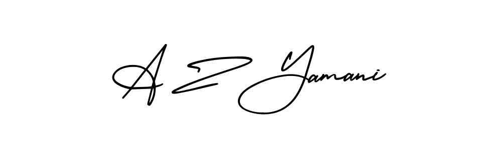 It looks lik you need a new signature style for name A Z Yamani. Design unique handwritten (AmerikaSignatureDemo-Regular) signature with our free signature maker in just a few clicks. A Z Yamani signature style 3 images and pictures png