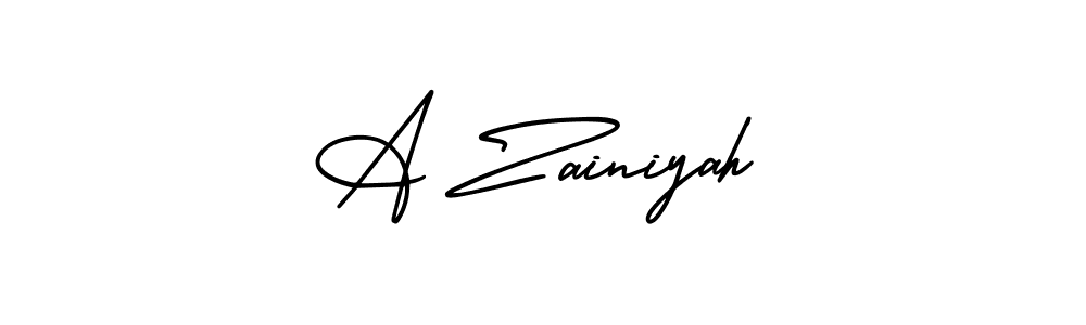 You can use this online signature creator to create a handwritten signature for the name A Zainiyah. This is the best online autograph maker. A Zainiyah signature style 3 images and pictures png