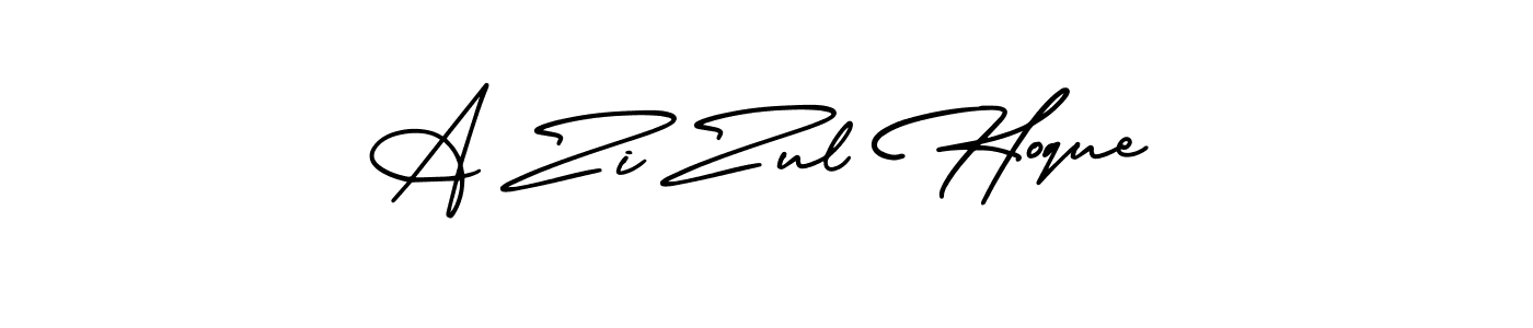 You should practise on your own different ways (AmerikaSignatureDemo-Regular) to write your name (A Zi Zul Hoque) in signature. don't let someone else do it for you. A Zi Zul Hoque signature style 3 images and pictures png