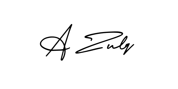 Create a beautiful signature design for name A Zulq. With this signature (AmerikaSignatureDemo-Regular) fonts, you can make a handwritten signature for free. A Zulq signature style 3 images and pictures png