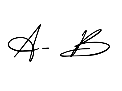 How to Draw A- B signature style? AmerikaSignatureDemo-Regular is a latest design signature styles for name A- B. A- B signature style 3 images and pictures png