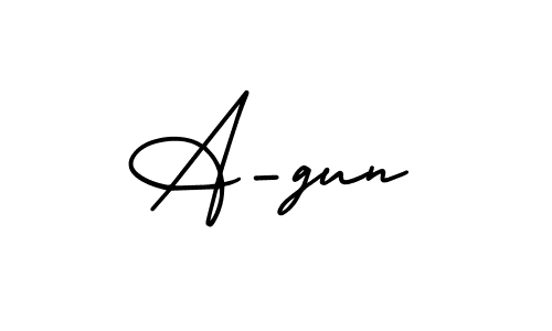 This is the best signature style for the A-gun name. Also you like these signature font (AmerikaSignatureDemo-Regular). Mix name signature. A-gun signature style 3 images and pictures png