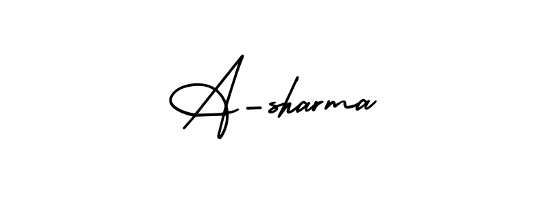 AmerikaSignatureDemo-Regular is a professional signature style that is perfect for those who want to add a touch of class to their signature. It is also a great choice for those who want to make their signature more unique. Get A-sharma name to fancy signature for free. A-sharma signature style 3 images and pictures png