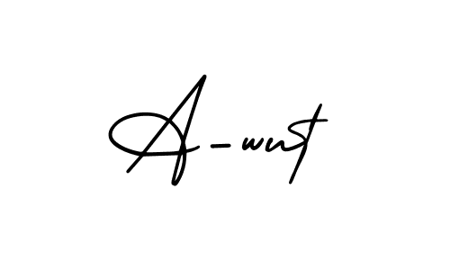 Make a beautiful signature design for name A-wut. Use this online signature maker to create a handwritten signature for free. A-wut signature style 3 images and pictures png