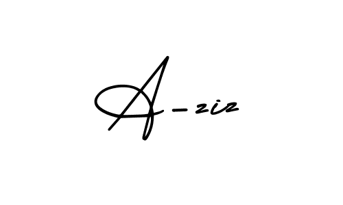 You should practise on your own different ways (AmerikaSignatureDemo-Regular) to write your name (A-ziz) in signature. don't let someone else do it for you. A-ziz signature style 3 images and pictures png