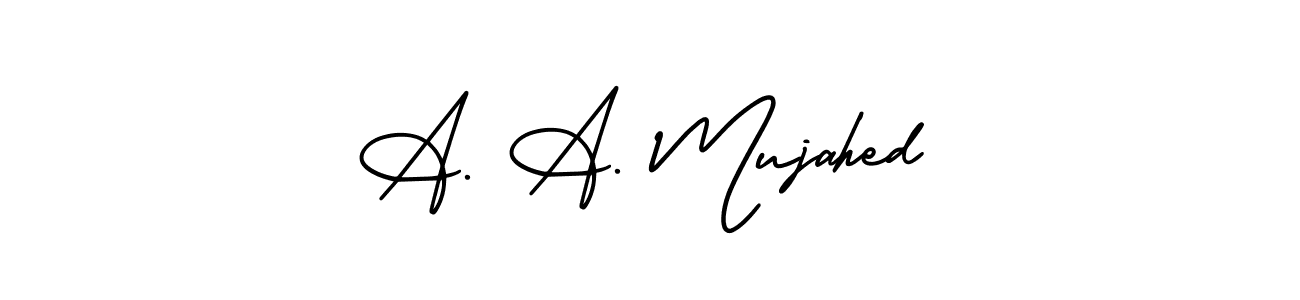 Once you've used our free online signature maker to create your best signature AmerikaSignatureDemo-Regular style, it's time to enjoy all of the benefits that A. A. Mujahed name signing documents. A. A. Mujahed signature style 3 images and pictures png