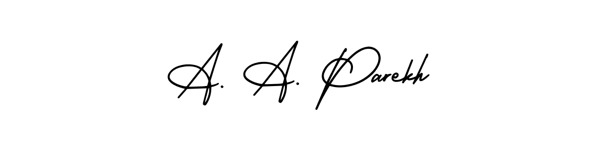 Design your own signature with our free online signature maker. With this signature software, you can create a handwritten (AmerikaSignatureDemo-Regular) signature for name A. A. Parekh. A. A. Parekh signature style 3 images and pictures png
