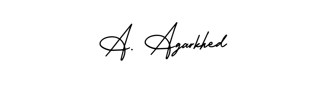 Check out images of Autograph of A. Agarkhed name. Actor A. Agarkhed Signature Style. AmerikaSignatureDemo-Regular is a professional sign style online. A. Agarkhed signature style 3 images and pictures png