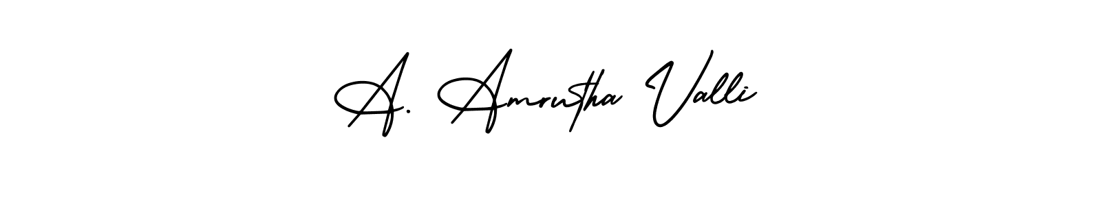 Once you've used our free online signature maker to create your best signature AmerikaSignatureDemo-Regular style, it's time to enjoy all of the benefits that A. Amrutha Valli name signing documents. A. Amrutha Valli signature style 3 images and pictures png