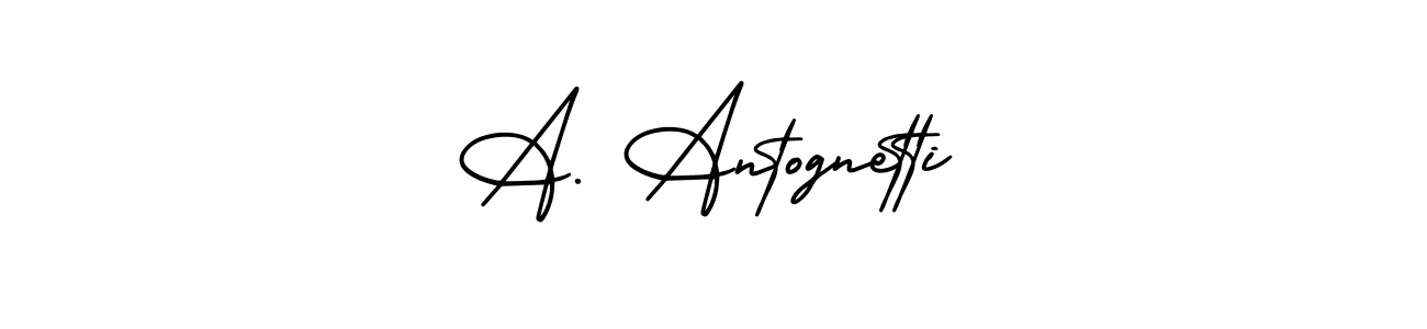 Create a beautiful signature design for name A. Antognetti. With this signature (AmerikaSignatureDemo-Regular) fonts, you can make a handwritten signature for free. A. Antognetti signature style 3 images and pictures png