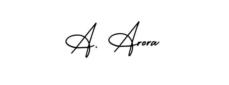 Create a beautiful signature design for name A. Arora. With this signature (AmerikaSignatureDemo-Regular) fonts, you can make a handwritten signature for free. A. Arora signature style 3 images and pictures png