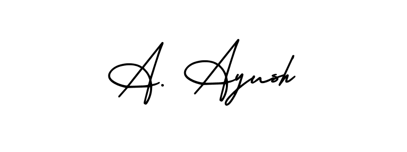 if you are searching for the best signature style for your name A. Ayush. so please give up your signature search. here we have designed multiple signature styles  using AmerikaSignatureDemo-Regular. A. Ayush signature style 3 images and pictures png