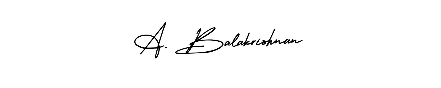 A. Balakrishnan stylish signature style. Best Handwritten Sign (AmerikaSignatureDemo-Regular) for my name. Handwritten Signature Collection Ideas for my name A. Balakrishnan. A. Balakrishnan signature style 3 images and pictures png