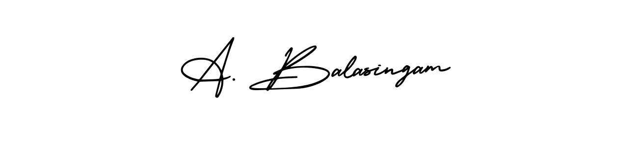 Design your own signature with our free online signature maker. With this signature software, you can create a handwritten (AmerikaSignatureDemo-Regular) signature for name A. Balasingam. A. Balasingam signature style 3 images and pictures png