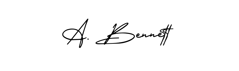 Similarly AmerikaSignatureDemo-Regular is the best handwritten signature design. Signature creator online .You can use it as an online autograph creator for name A. Bennett. A. Bennett signature style 3 images and pictures png