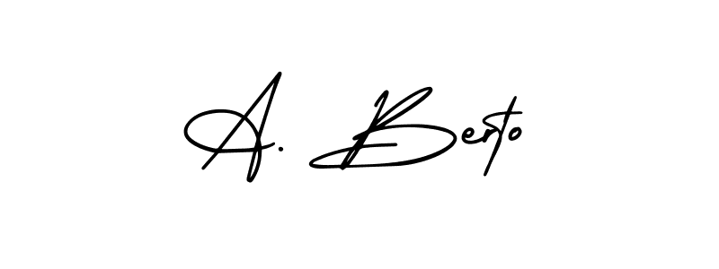 Best and Professional Signature Style for A. Berto. AmerikaSignatureDemo-Regular Best Signature Style Collection. A. Berto signature style 3 images and pictures png