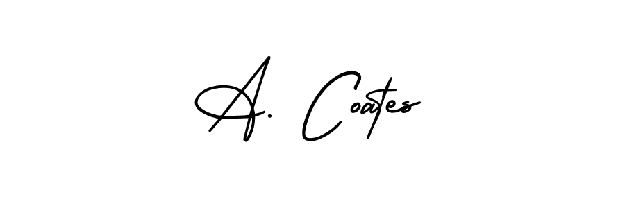 Design your own signature with our free online signature maker. With this signature software, you can create a handwritten (AmerikaSignatureDemo-Regular) signature for name A. Coates. A. Coates signature style 3 images and pictures png