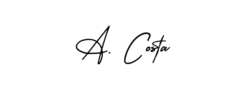 Make a beautiful signature design for name A. Costa. With this signature (AmerikaSignatureDemo-Regular) style, you can create a handwritten signature for free. A. Costa signature style 3 images and pictures png