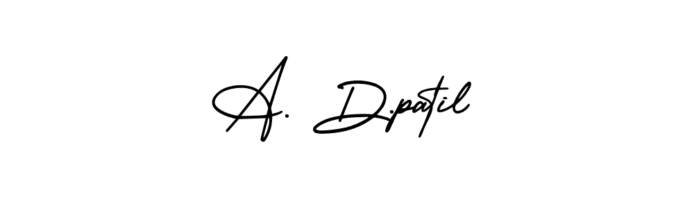 Design your own signature with our free online signature maker. With this signature software, you can create a handwritten (AmerikaSignatureDemo-Regular) signature for name A. D.patil. A. D.patil signature style 3 images and pictures png