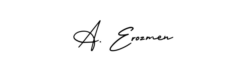 Best and Professional Signature Style for A. Erozmen. AmerikaSignatureDemo-Regular Best Signature Style Collection. A. Erozmen signature style 3 images and pictures png