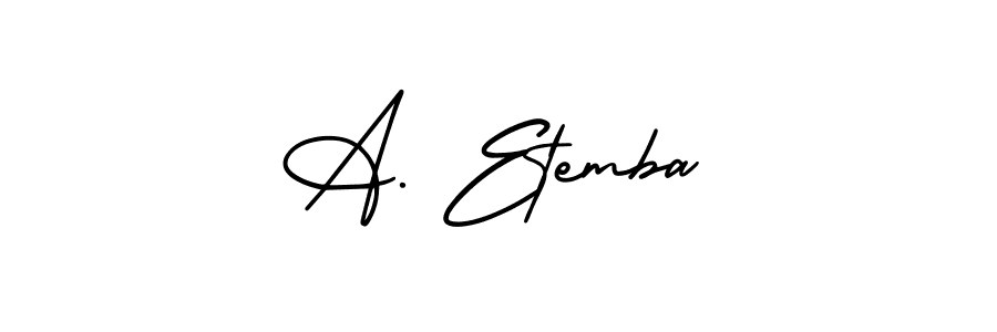 How to make A. Etemba signature? AmerikaSignatureDemo-Regular is a professional autograph style. Create handwritten signature for A. Etemba name. A. Etemba signature style 3 images and pictures png