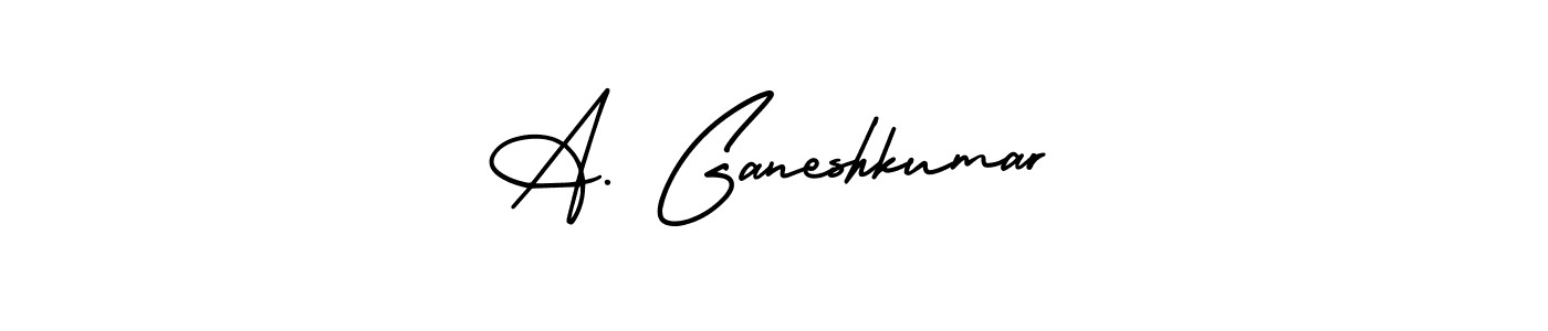 AmerikaSignatureDemo-Regular is a professional signature style that is perfect for those who want to add a touch of class to their signature. It is also a great choice for those who want to make their signature more unique. Get A. Ganeshkumar name to fancy signature for free. A. Ganeshkumar signature style 3 images and pictures png