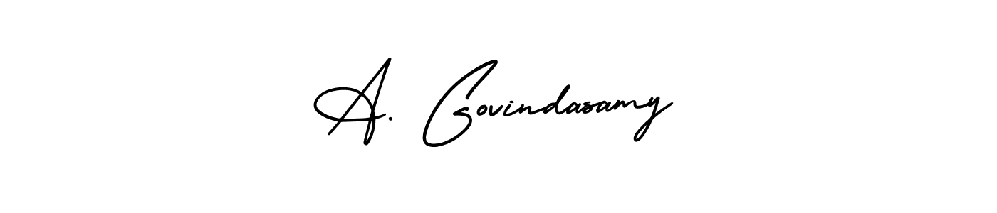 if you are searching for the best signature style for your name A. Govindasamy. so please give up your signature search. here we have designed multiple signature styles  using AmerikaSignatureDemo-Regular. A. Govindasamy signature style 3 images and pictures png