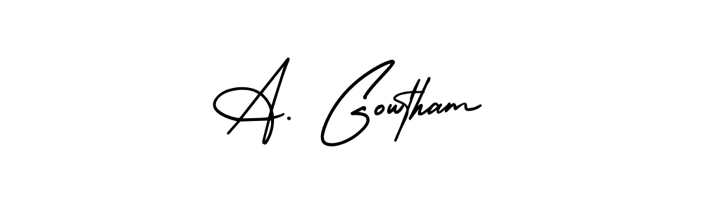 Best and Professional Signature Style for A. Gowtham. AmerikaSignatureDemo-Regular Best Signature Style Collection. A. Gowtham signature style 3 images and pictures png