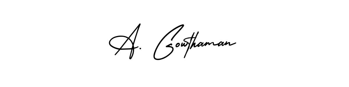 See photos of A. Gowthaman official signature by Spectra . Check more albums & portfolios. Read reviews & check more about AmerikaSignatureDemo-Regular font. A. Gowthaman signature style 3 images and pictures png