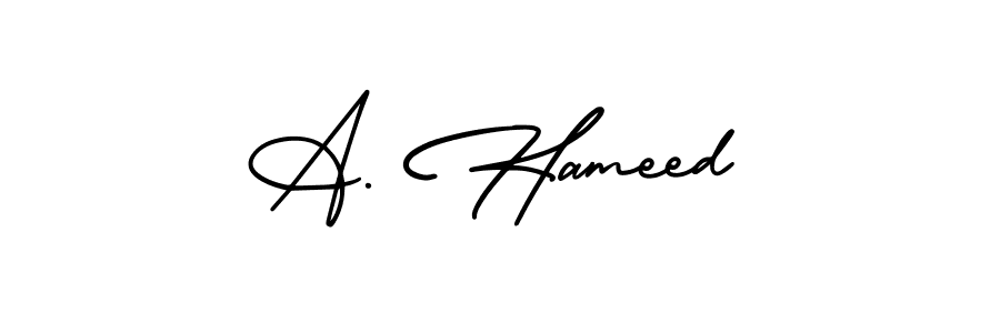 Check out images of Autograph of A. Hameed name. Actor A. Hameed Signature Style. AmerikaSignatureDemo-Regular is a professional sign style online. A. Hameed signature style 3 images and pictures png