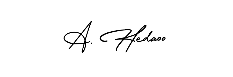 You can use this online signature creator to create a handwritten signature for the name A. Hedaoo. This is the best online autograph maker. A. Hedaoo signature style 3 images and pictures png