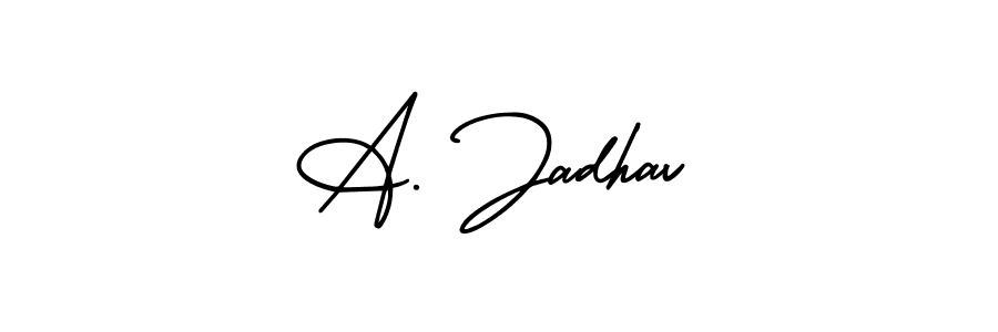 Make a beautiful signature design for name A. Jadhav. With this signature (AmerikaSignatureDemo-Regular) style, you can create a handwritten signature for free. A. Jadhav signature style 3 images and pictures png
