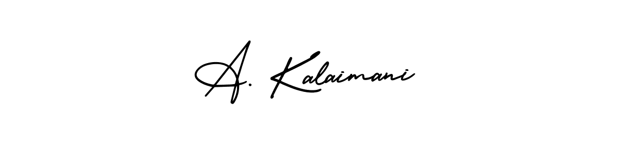 if you are searching for the best signature style for your name A. Kalaimani. so please give up your signature search. here we have designed multiple signature styles  using AmerikaSignatureDemo-Regular. A. Kalaimani signature style 3 images and pictures png