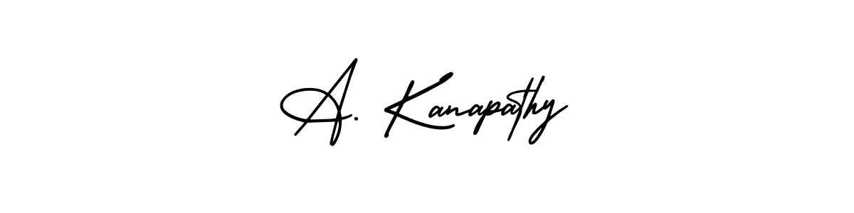 if you are searching for the best signature style for your name A. Kanapathy. so please give up your signature search. here we have designed multiple signature styles  using AmerikaSignatureDemo-Regular. A. Kanapathy signature style 3 images and pictures png
