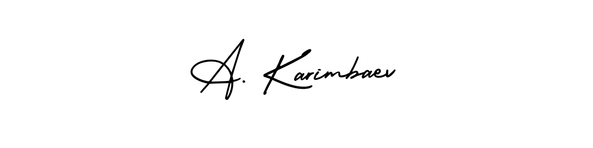 Also we have A. Karimbaev name is the best signature style. Create professional handwritten signature collection using AmerikaSignatureDemo-Regular autograph style. A. Karimbaev signature style 3 images and pictures png