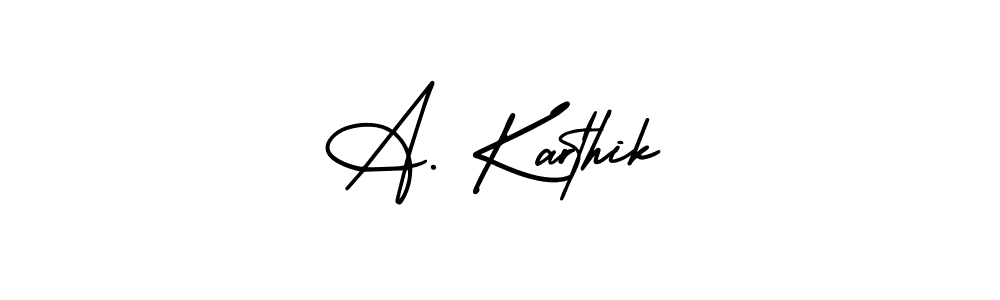 Create a beautiful signature design for name A. Karthik. With this signature (AmerikaSignatureDemo-Regular) fonts, you can make a handwritten signature for free. A. Karthik signature style 3 images and pictures png