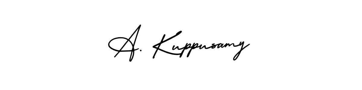 You should practise on your own different ways (AmerikaSignatureDemo-Regular) to write your name (A. Kuppusamy) in signature. don't let someone else do it for you. A. Kuppusamy signature style 3 images and pictures png