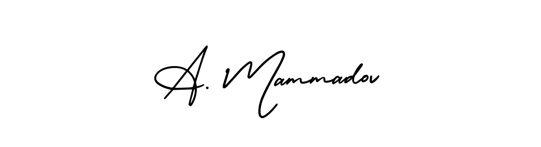 Use a signature maker to create a handwritten signature online. With this signature software, you can design (AmerikaSignatureDemo-Regular) your own signature for name A. Mammadov. A. Mammadov signature style 3 images and pictures png