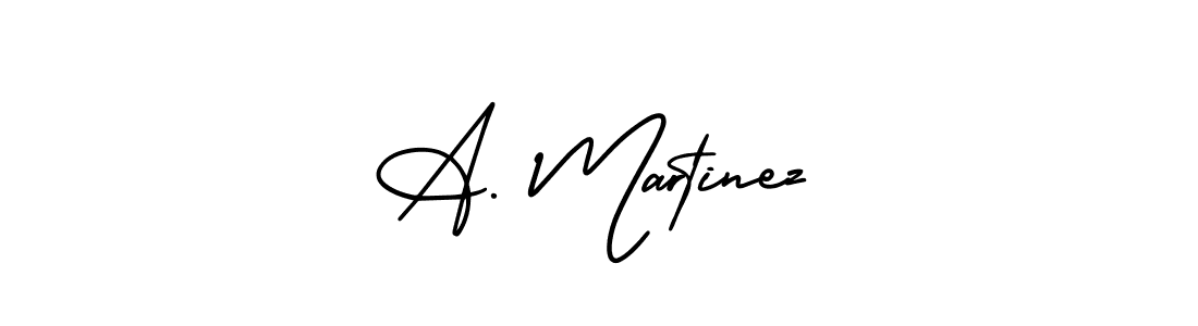 Similarly AmerikaSignatureDemo-Regular is the best handwritten signature design. Signature creator online .You can use it as an online autograph creator for name A. Martinez. A. Martinez signature style 3 images and pictures png