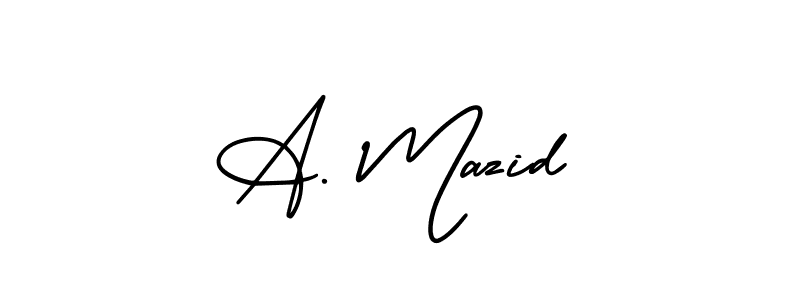 You can use this online signature creator to create a handwritten signature for the name A. Mazid. This is the best online autograph maker. A. Mazid signature style 3 images and pictures png