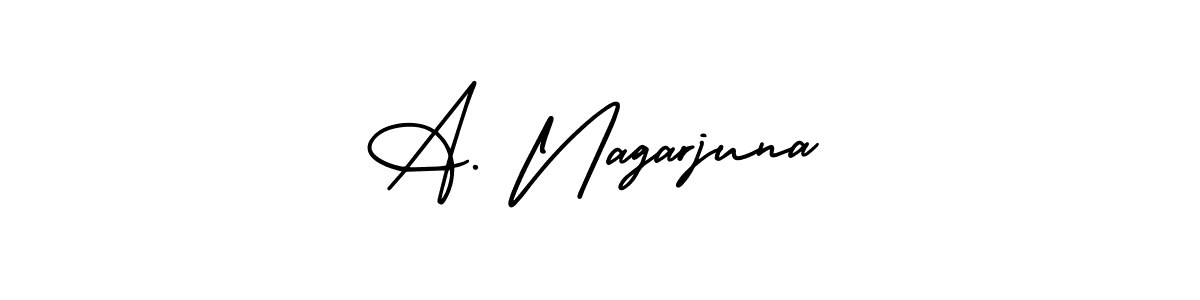 Create a beautiful signature design for name A. Nagarjuna. With this signature (AmerikaSignatureDemo-Regular) fonts, you can make a handwritten signature for free. A. Nagarjuna signature style 3 images and pictures png