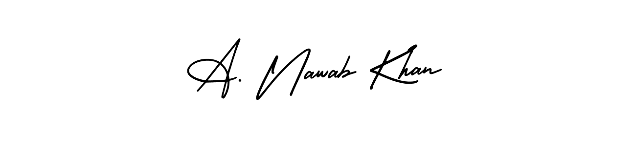 It looks lik you need a new signature style for name A. Nawab Khan. Design unique handwritten (AmerikaSignatureDemo-Regular) signature with our free signature maker in just a few clicks. A. Nawab Khan signature style 3 images and pictures png