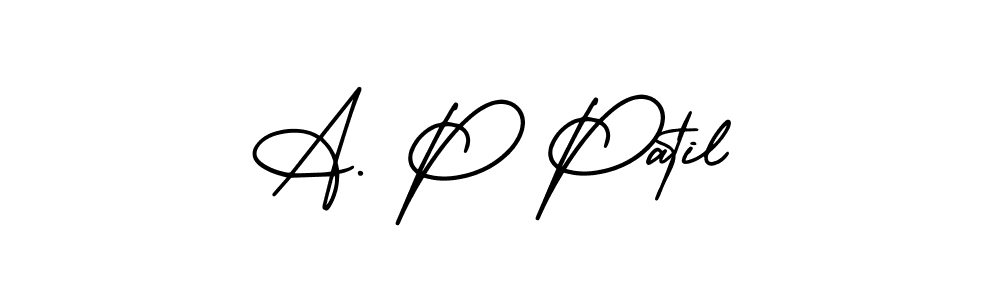 How to make A. P Patil signature? AmerikaSignatureDemo-Regular is a professional autograph style. Create handwritten signature for A. P Patil name. A. P Patil signature style 3 images and pictures png