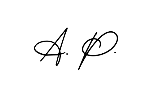 Also we have A. P. name is the best signature style. Create professional handwritten signature collection using AmerikaSignatureDemo-Regular autograph style. A. P. signature style 3 images and pictures png