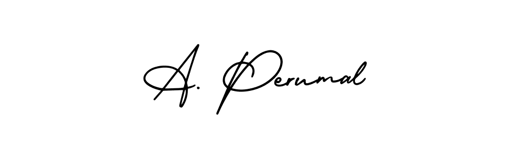 Create a beautiful signature design for name A. Perumal. With this signature (AmerikaSignatureDemo-Regular) fonts, you can make a handwritten signature for free. A. Perumal signature style 3 images and pictures png