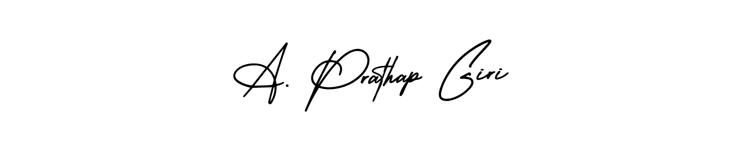 Design your own signature with our free online signature maker. With this signature software, you can create a handwritten (AmerikaSignatureDemo-Regular) signature for name A. Prathap Giri. A. Prathap Giri signature style 3 images and pictures png