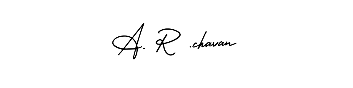 You should practise on your own different ways (AmerikaSignatureDemo-Regular) to write your name (A. R .chavan) in signature. don't let someone else do it for you. A. R .chavan signature style 3 images and pictures png